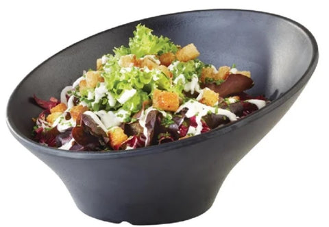 APS Zen Melamine Round Sloped Bowl Black 800ml