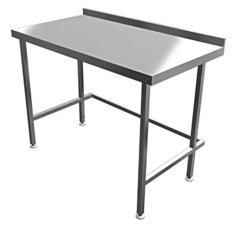 Quick Service Stainless Steel Wall Benches with Void