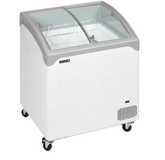 Tefcold NIC201SCEB Sliding Curved Glass Lid Chest Freezer