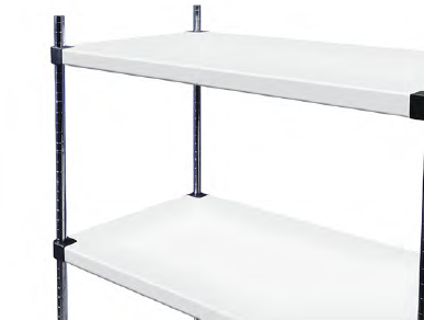 EAIS EZ Store 3 Tier Powder Coated Solid Shelving - 1650mm High