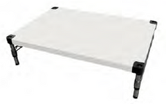 EAIS Powder Coated Solid Dunnage Rack