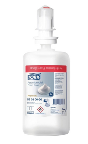 TORK Antimicrobial Foaming Hand Soap 1Ltr (Pack of 6)