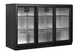 Tefcold BA31S-3 311 Ltr Triple Sliding Door Back Bar Bottle Cooler - Advantage Catering Equipment
