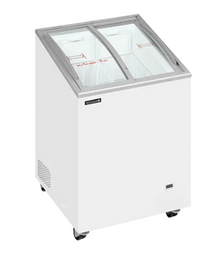 Tefcold IC101SCEB 100 Ltr Sliding Curved Glass Lid Chest Freezer