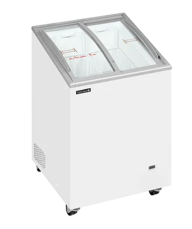 Tefcold IC101SCEB 100 Ltr Sliding Curved Glass Lid Chest Freezer