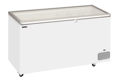 Tefcold ST401 401 Ltr Hinged Glass Lid Chest Freezer