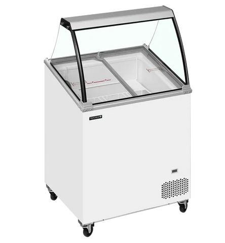 Tefcold IC201SCE + CANOPY 176 Ltr Scoop Ice Cream Display