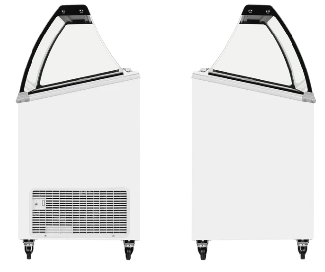 Tefcold IC201SCE + CANOPY 176 Ltr Scoop Ice Cream Display - Advantage Catering Equipment