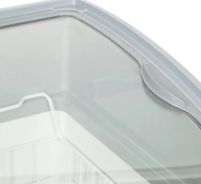 Tefcold NIC501SCEB 475Ltr Sliding Curved Glass Lid Chest Freezer - Advantage Catering Equipment
