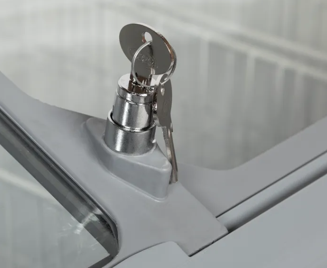 Tefcold NIC501SCEB 475Ltr Sliding Curved Glass Lid Chest Freezer - Advantage Catering Equipment