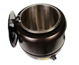 Thunder Group SEJ32000C Brown 10 1/2 QT Stainless Steel Soup Warmer
