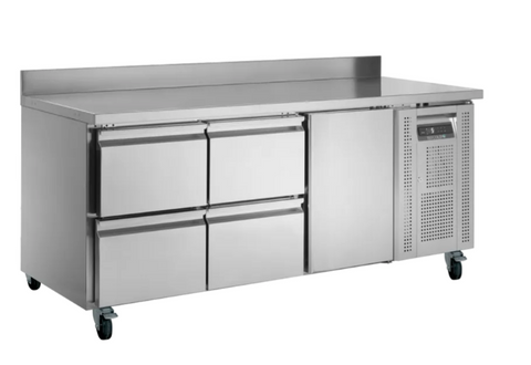 Tefcold CK7340 417 Ltr 1 Door, 4 Drawer Refrigerated Counter