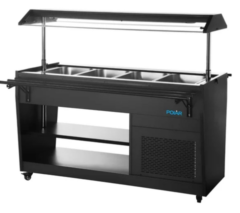 Polar G-Series Refrigerated Buffet Bar in Black