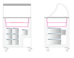Tefcold IC201SC + CANOPY 191 Ltr Scoop Ice Cream Display with Canopy - Advantage Catering Equipment