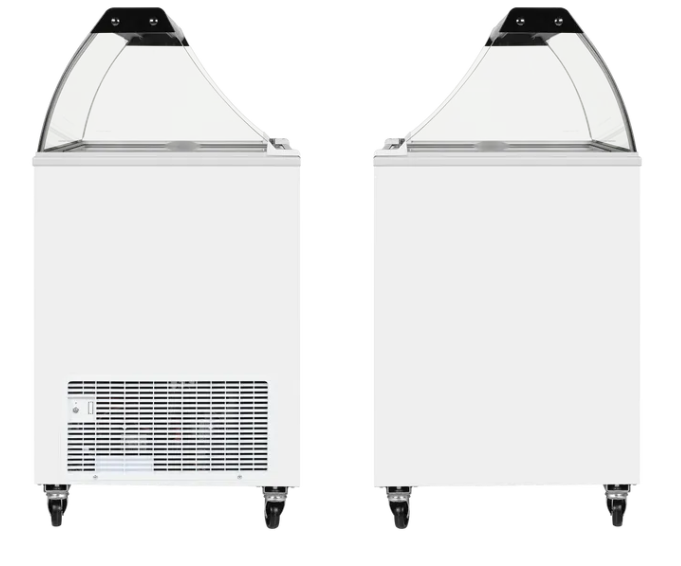 Tefcold IC201SC + CANOPY 191 Ltr Scoop Ice Cream Display with Canopy - Advantage Catering Equipment