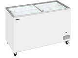 Tefcold IC401SC 401 Ltr Sliding Flat Glass Lid Ice Cream Freezer