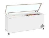 Tefcold ST701 670 Ltr Hinged Glass Lid Chest Freezer