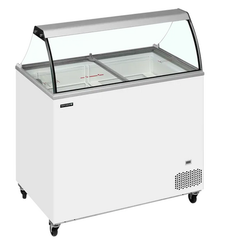 Tefcold IC301SC + CANOPY 296 Ltr Scoop Ice Cream Display with Canopy