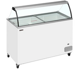 Tefcold IC401SC + CANOPY 401 Ltr Scoop Ice Cream Display with Canopy