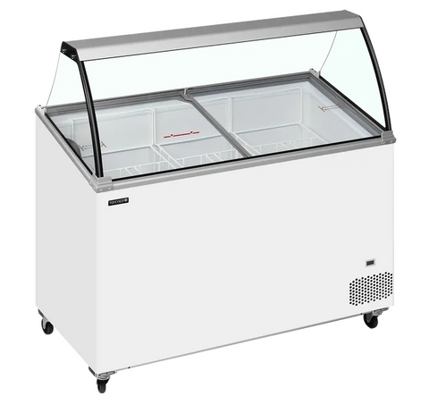 Tefcold IC401SCE + CANOPY 352 Ltr Scoop Ice Cream Display