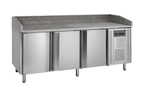 Tefcold PT1300 580 Ltr Three Door Pizza Prep Counter