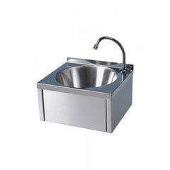EAIS Knee Operated Stainless Steel Hand Wash Basin