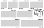 Quick Service Stainless Steel Wall Bench with Under Shelf