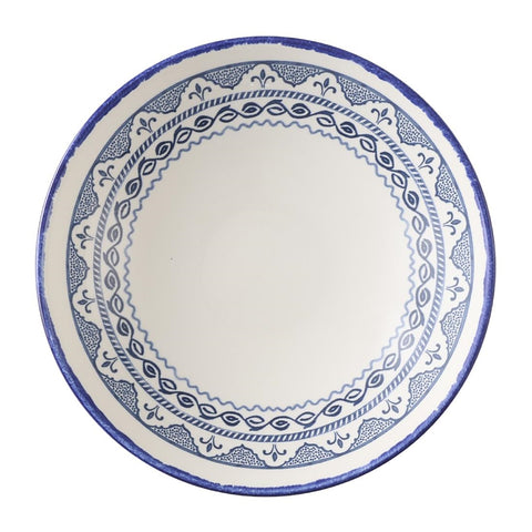 Dudson Harvest Moresque Coupe Bowls Blue 185mm (Pack of 12)