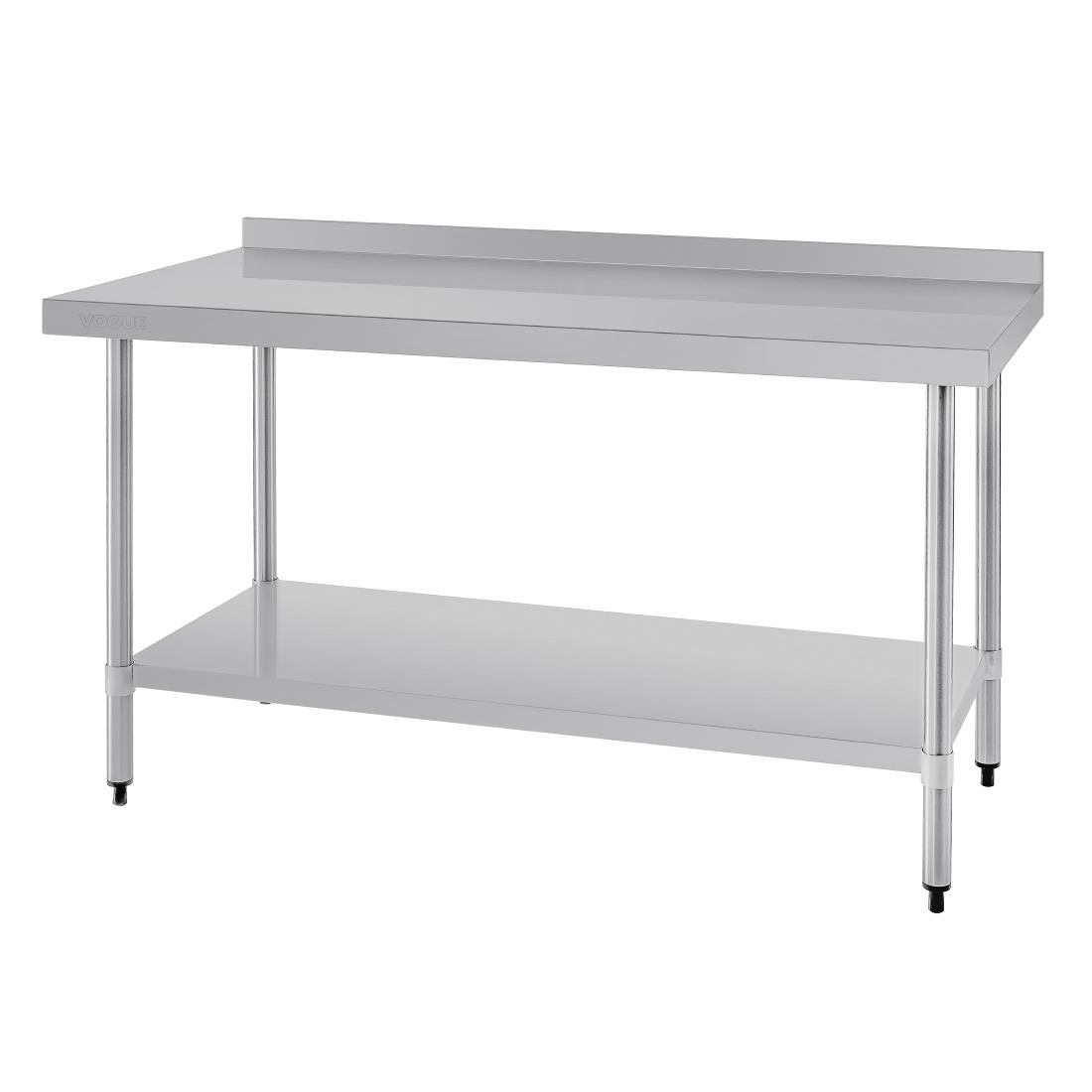 Vogue Stainless Steel Prep Table with Upstand product image