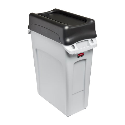 Rubbermaid Slim Jim Swing Black Lid product image