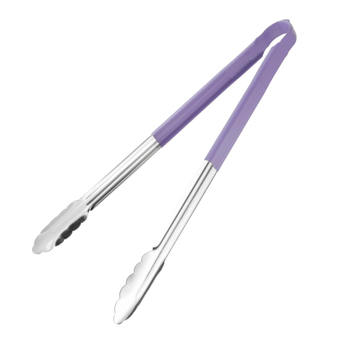 Hygiplas Colour Coded Serving Tong 405mm Purple