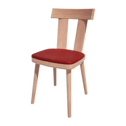 Bolero Bespoke Bamba Side Chair Red/Beech