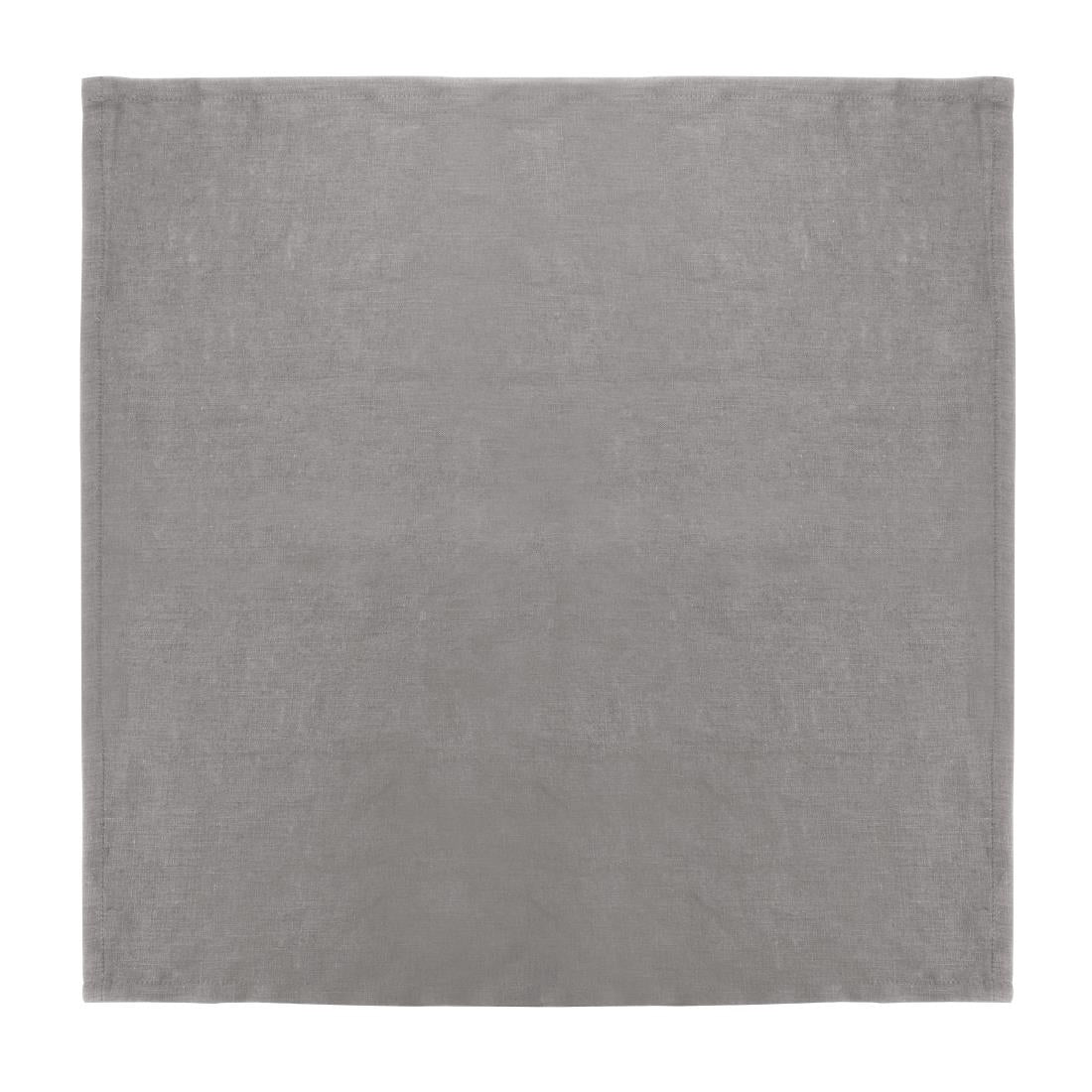 Olympia Linen Table Napkin Grey 400x400mm product image