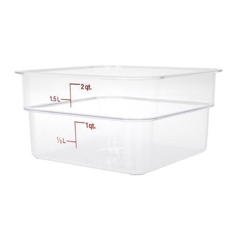 Cambro Square Polycarbonate Food Storage Container 1.9 Ltr