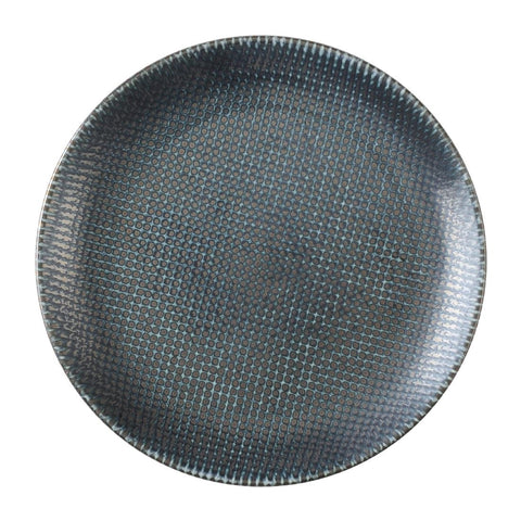 Churchill Studio Prints Astro Metallic Blue Evolve Coupe Plates 220mm (Pack of 12)