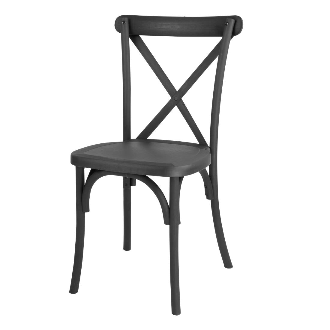 Bolero Manhattan Cross-Back Resin Chairs product image