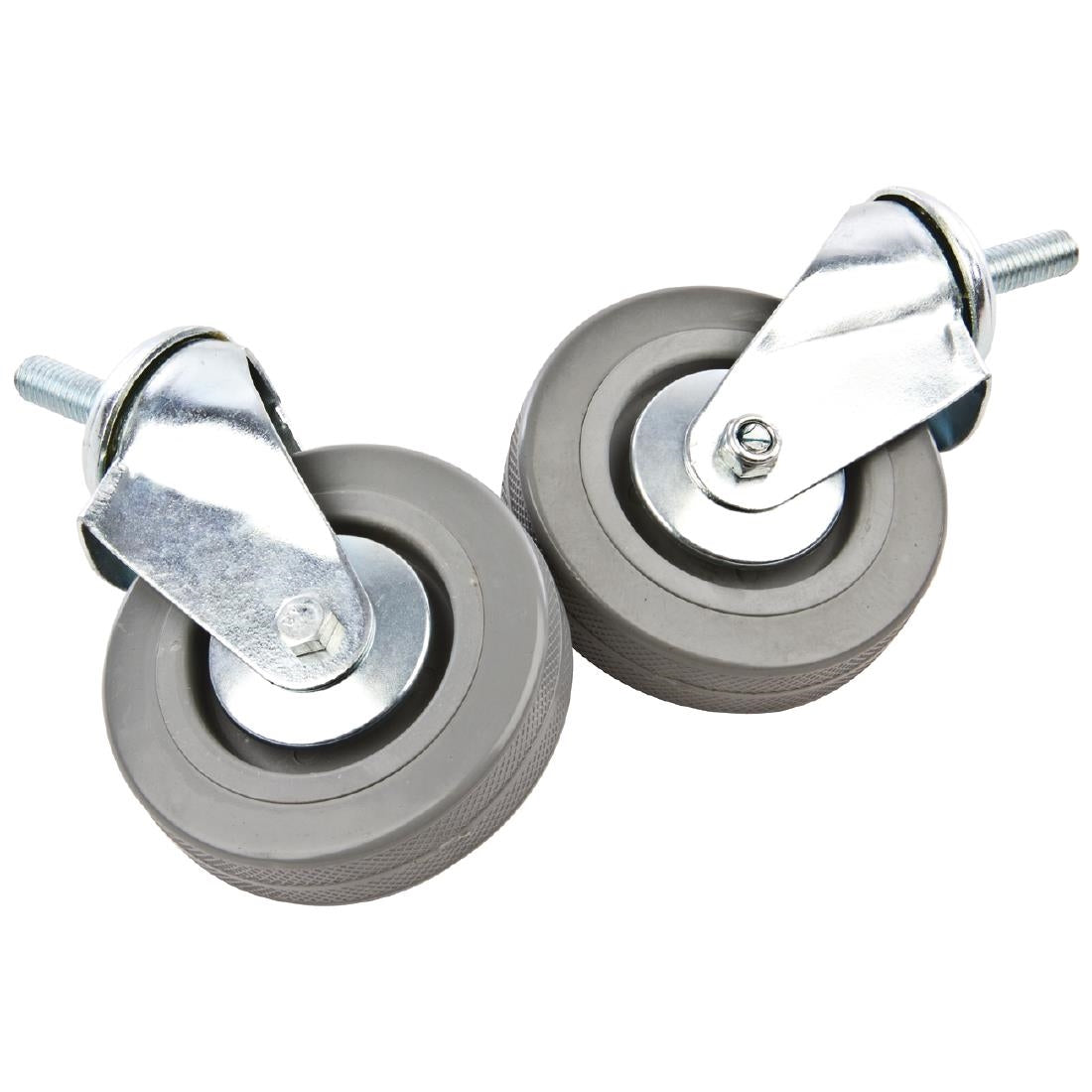Vogue Trolley Castors Stainless Steel (Set of 2)