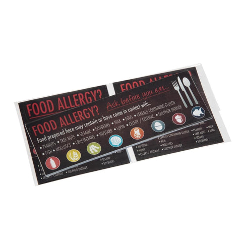 Food Allergen Window and Wall Stickers product image