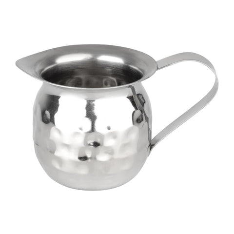Olympia Mini Hammered Stainless Steel Milk Jug 78ml (Pack of 6)