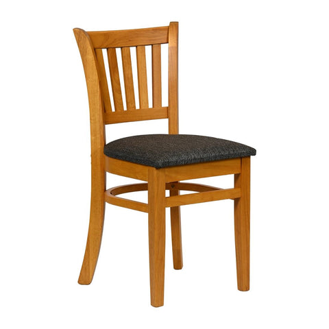 Turin Dining Table with 4 Manhattan Chairs in Soft Oak with Shetland Smoke