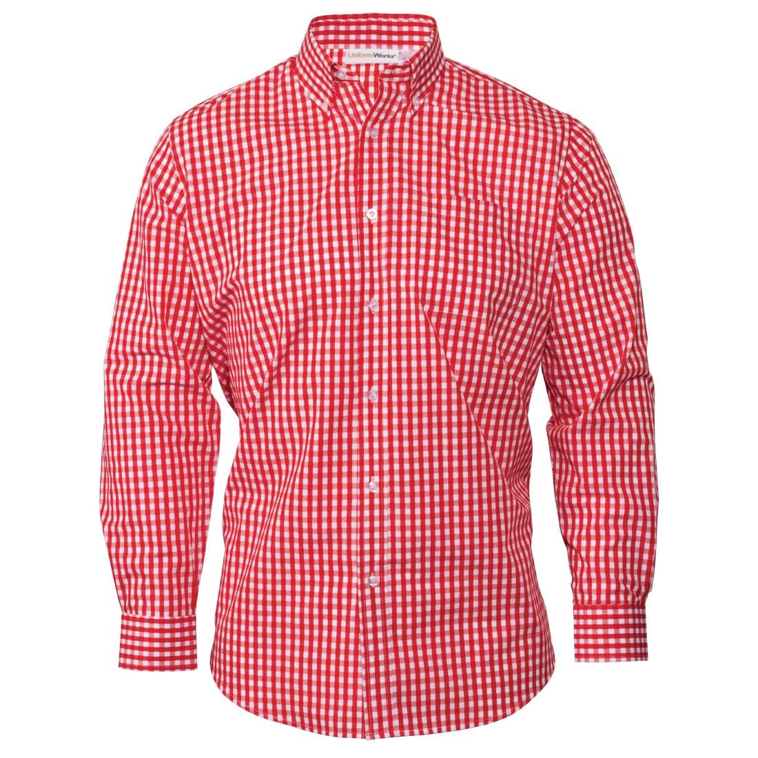 Chef Works Mens Red Gingham Shirt - Size 3XL