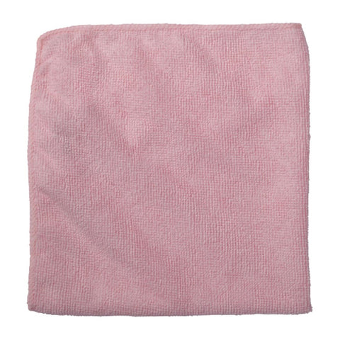 Rubbermaid Economy Microfibre Cloth Pink 400x400mm (Pack of 12)