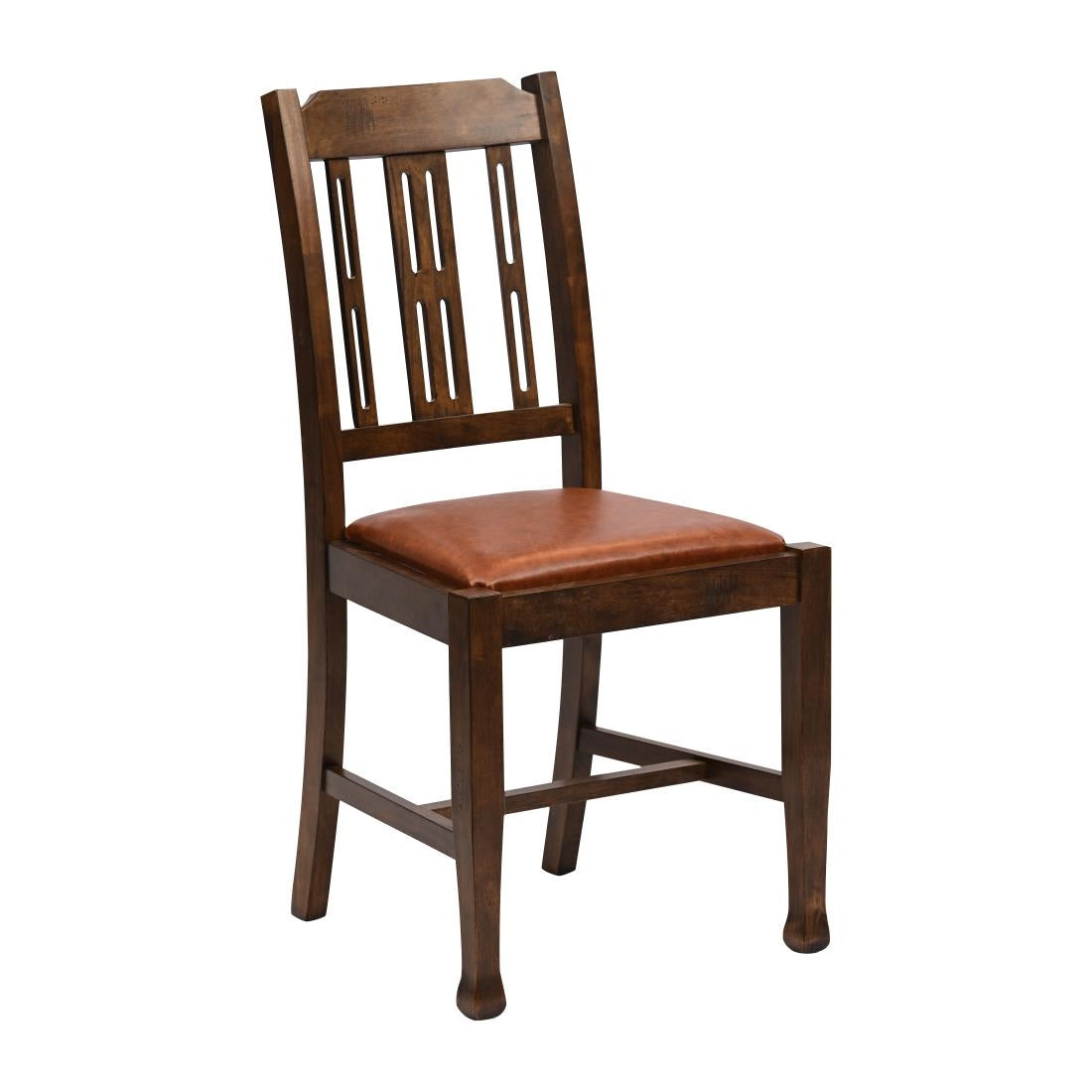 Lattice Back Dining Chair in Vintage Wood product image