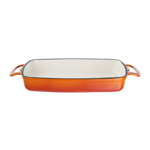 Vogue Cast Iron Casserole Dish Orange 1.8Ltr product image