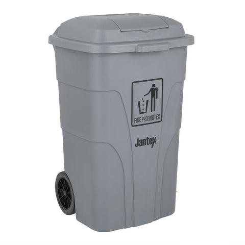 Jantex 120Ltr Wheelie Bin with Foot Pedal Grey