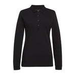 Brook Taverner Anna Women's Black Long Sleeve Polo - Size M (Direct)