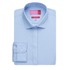 Brook Taverner Ladies Palena Long Sleeve Shirt Blue
