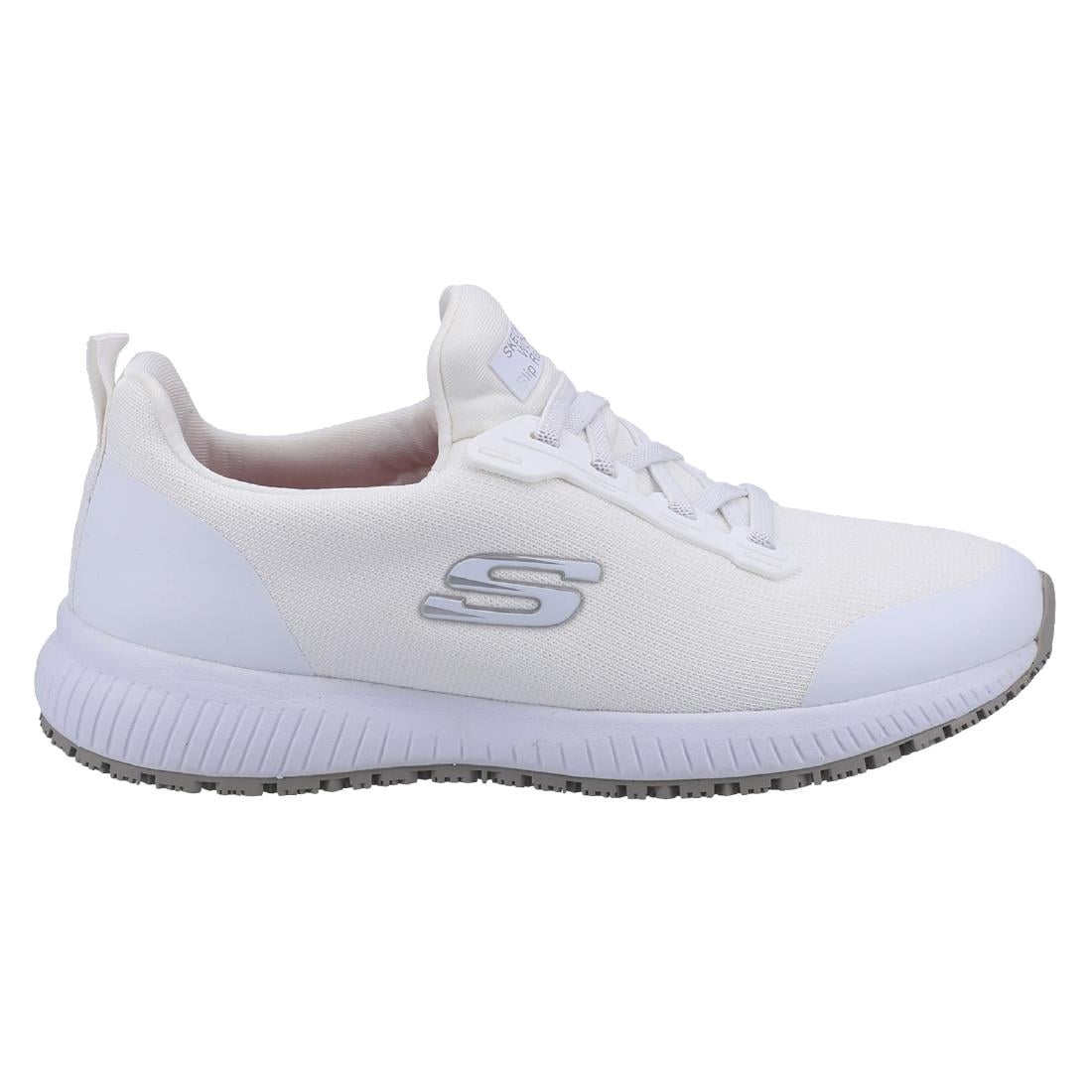 Skechers Womens Slip Resistant Squad Trainers White 40