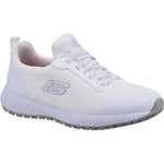 Skechers Womens Slip Resistant Squad Trainers White 36