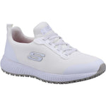 Skechers Womens Slip Resistant Squad Trainers White 39